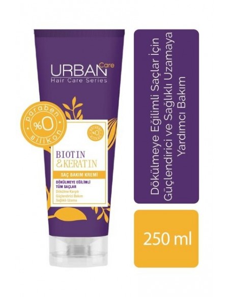 Urban Care Biotin & Keratin Dökülme Karşıtı Saç Bakım Kremi 250 ml