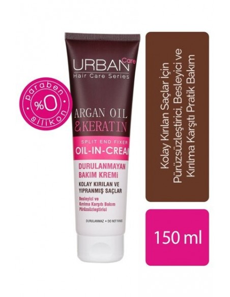 Urban Care Argan Oil & Keratin Durulanmayan Bakım Kremi 150 ml