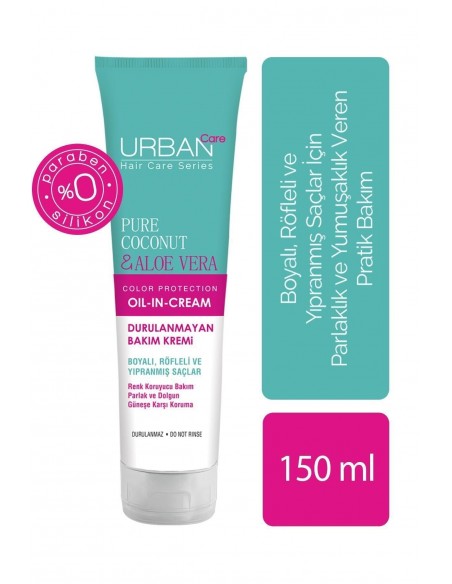 Urban Care Pure Coconut & Aloe Vera Durulanmayan Saç Bakım Kremi 150 ml