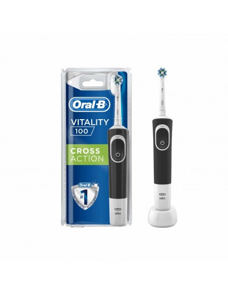 Oral B Şarjlı Diş Fırçası Vitality D100 Cross Action Siyah