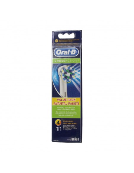 Oral-B Şarjlı Yedeği EB50 4 lü Cross Action