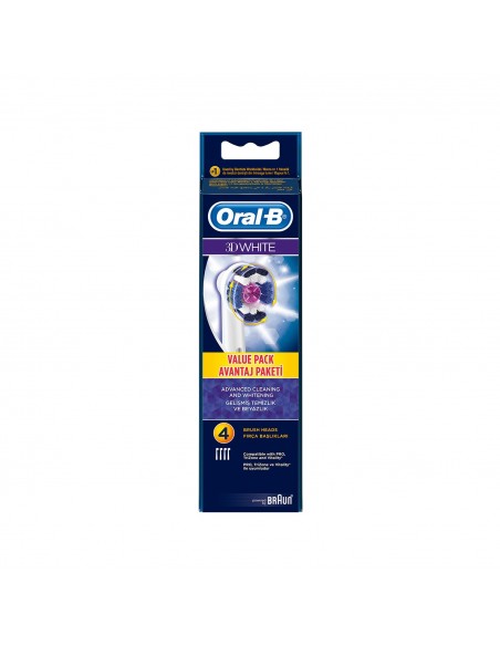 Oral-B Şarjlı Yedek 3D White EB18 4 lü