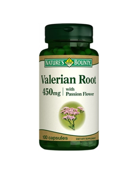 Nature's Bounty Valerian Root 450mg 100 Kapsül