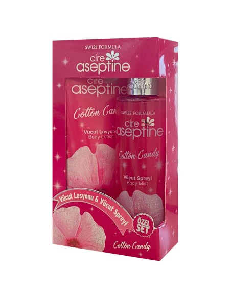 Cire Aseptine Vücut Losyonu & Vücut Spreyi Cotton Candy 200ml + 200 ml