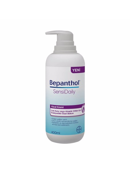 Bepanthol SensiDaily Pompalı 400 ml Vücut Kremi (S.K.T 02-2024)