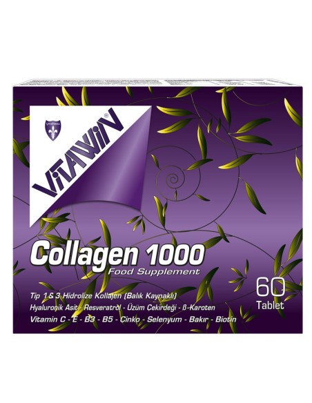 Vitawin Kolajen & Hyaluronik Asit 60 Tablet (S.K.T 05-2024)