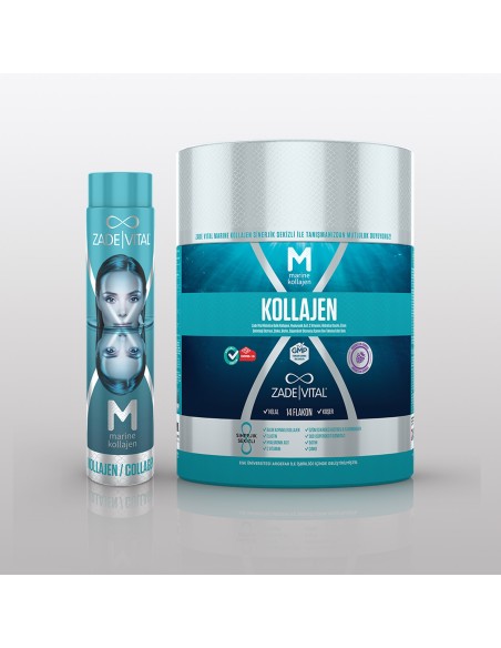 Zade Vital Marine Collagen + Hyaluronic Acid İçime Hazır Sıvı 14 Flakon