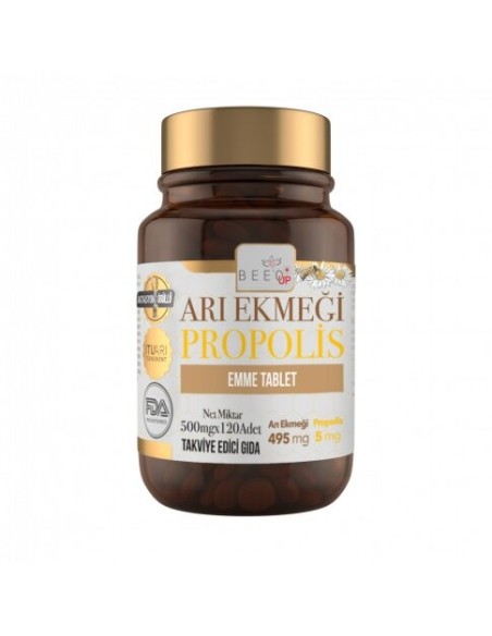 Beeo Up Arı Ekmeği Propolis Emme Tablet 120 Adet (S.K.T 10-2024)