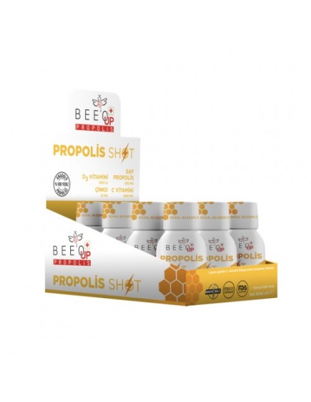 Beeo Up Propolis Çinko+D3+C Vitamini Shot 12 x 50 ml