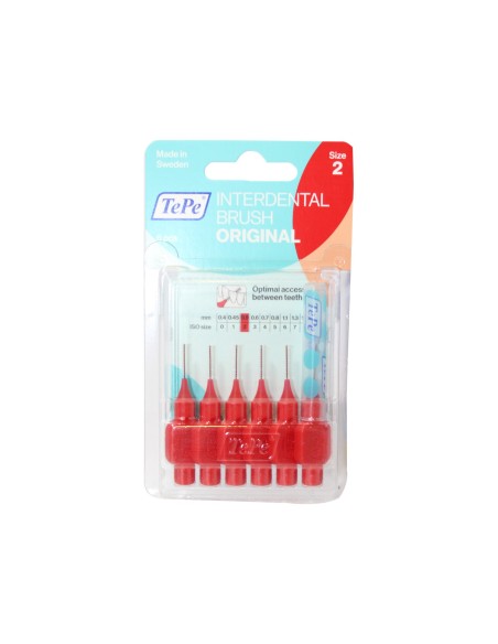 TEPE Blister Arayüz Diş Fırçası Kırmızı 0.5 mm 6 lı