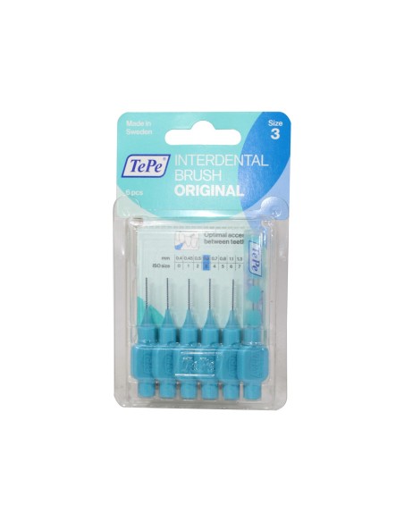 TEPE Blister Arayüz Diş Fırçası Mavi 0.6 mm 6 lı