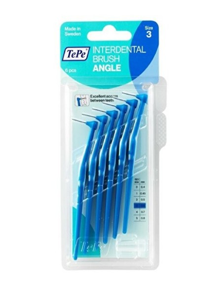 TEPE Angle Arayüz Diş Fırçası Mavi 0.4 mm 6 lı