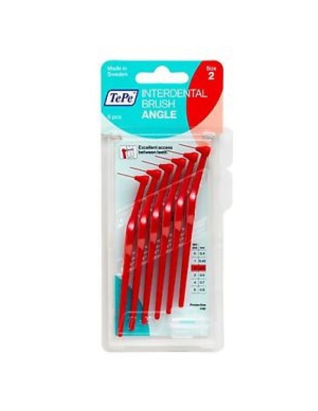 TEPE  İnterdental Brush Angle Arayüz Fırçası Kırmızı 0.5 mm 6 lı