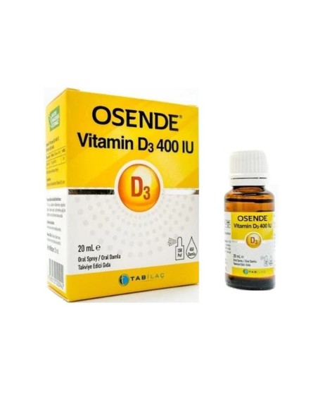 Osende Vitamin D3 400IU Damla Sprey 20ml (S.K.T 03-2023)