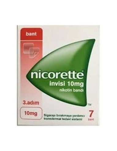 Nicorette İnvisi 3.Adım10 mg 7 Nikotin Bandı (S.K.T 08-2023)