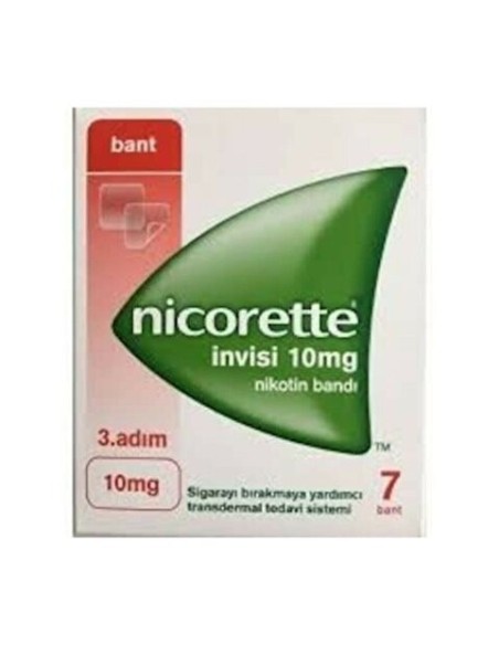 Nicorette İnvisi 3.Adım10 mg 7 Nikotin Bandı (S.K.T 08-2023)