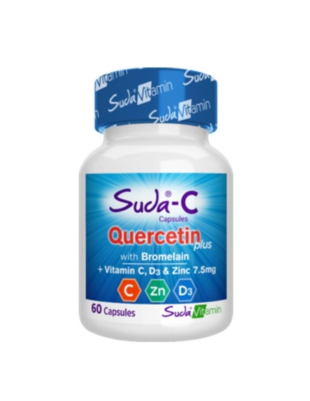 Suda Vitamin Suda-C Quercetin 60 Kapsül (S.K.T 03-2024)