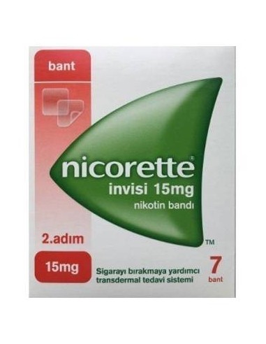 Nicorette İnvisi 2.Adım15 Mg 7 Nikotin  Bandı (S.K.T 11-2023)