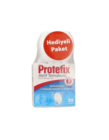 Protefix Diş Protezleri Temizleyici 32 Tablet Hediyeli Paket
