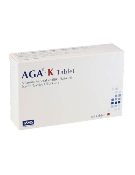 AGA-K Takviye Edici Gıda 60 Tablet (S.K.T 04-2023)