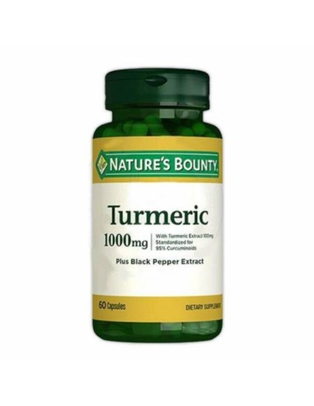 Natures Bounty Turmeric Plus 1000mg Black Pepper Extract 60 Kapsül