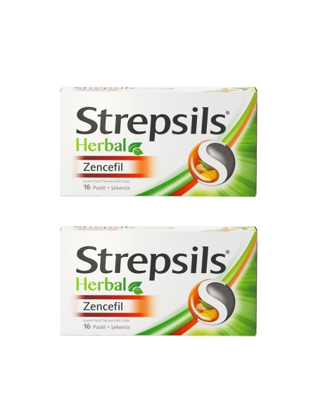 Strepsils Herbal Zencefil 16 Pastil x 2 Adet