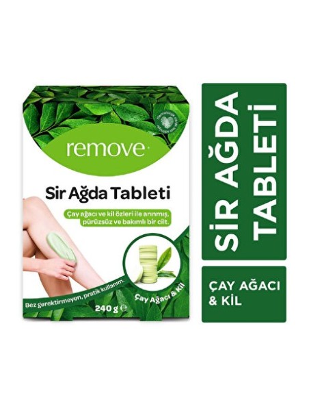 Remove Sir Ağda Tableti Çay Ağacı&Kil 240 gr (S.K.T 05-2024)