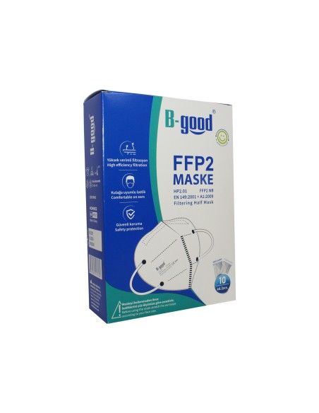 BGood FFP2 Maske Beyaz 10 lu