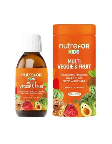 Nutrefor Kids Multi Veggie & Fruit Şurup 150 ml (S.K.T 07-2023)