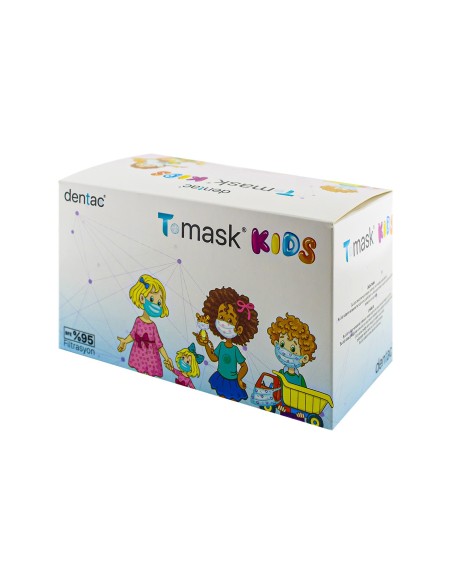 Dentac T-Mask 3 Katlı Çocuk Maskesi 50 Adet