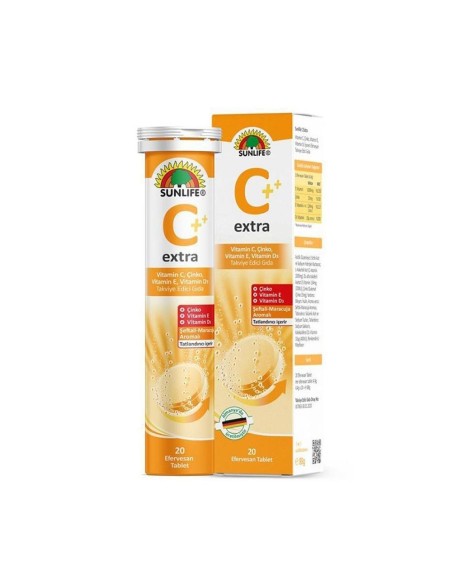 Sunlife Vitamin C Extra 20 Efervesan Tablet (S.K.T 01-2024)