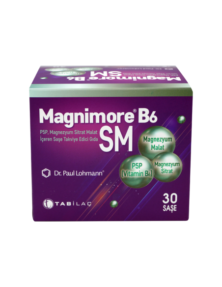 Magnimore B6 SM Takviye Edici Gıda 30 Şase (S.K.T 03-2025)