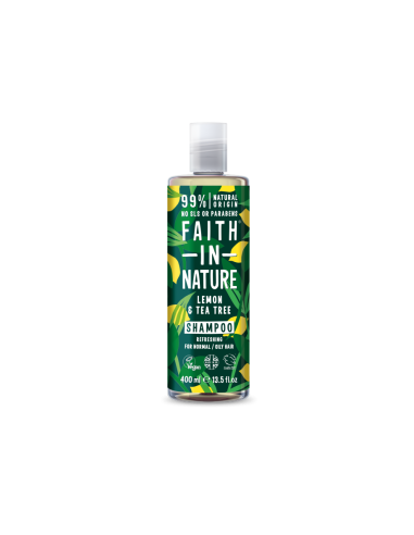 Faith In Nature Lemon & Tea Tree Shampoo Ferahlatıcı Saç Bakım Şampuanı 400 ml