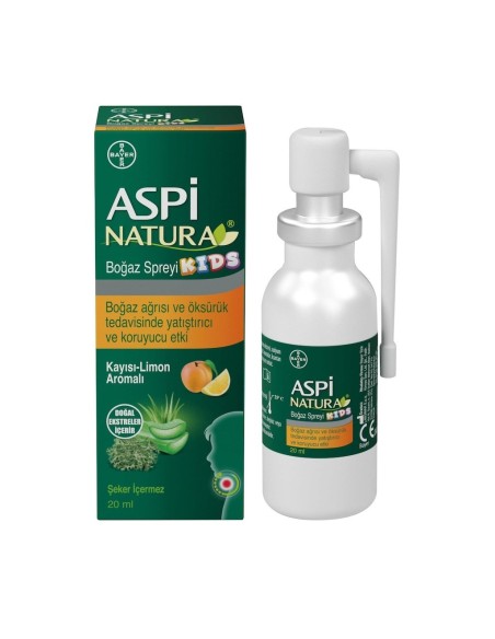 Aspi Natura Kids Boğaz Spreyi 20 ml (S.K.T 06-2024)