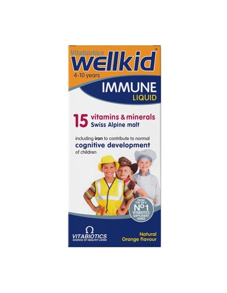 Vitabiotics Wellkid Immune Liquid Sıvı Takviye 150 ml (S.K.T 04-2023)