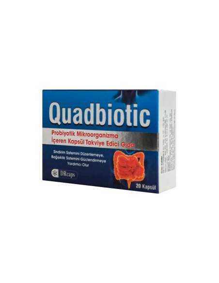 Quadbiotic Probiyotik 20 Kapsül (S.K.T 08-2023)