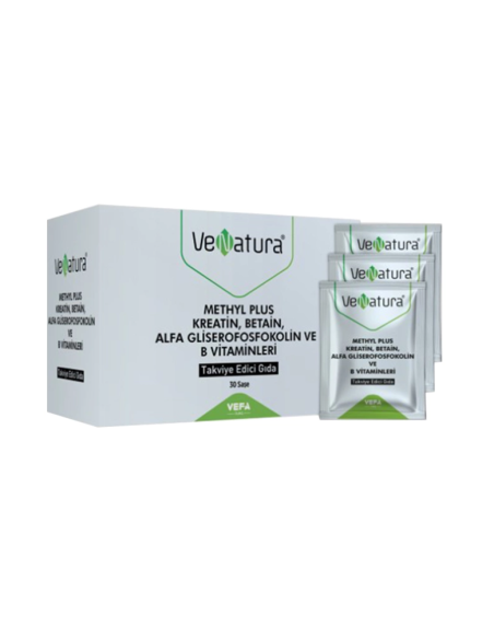 Venatura Methyl Plus Kreatin-Betain-Alfa Gliserofosfokolin ve B Vitaminleri 30 Saşe