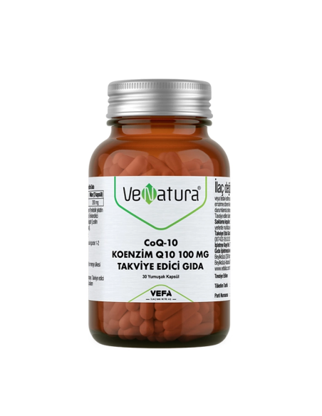 Venatura CoQ-10 Koenzim Q10 100 mg Takviye Edici Gıda 30 Kapsül