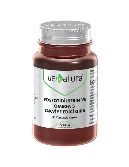 VeNatura Fosfotidilserin ve Omega 3 Takviye Edici Gıda 30 Yumuşak Kapsül
