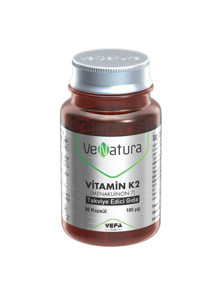 VeNatura Vitamin K2 (Menakuinon 7) Takviye Edici Gıda 60 Kapsül