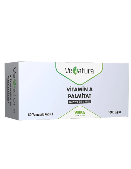 VeNatura Vitamin A Palmitat Takviye Edici Gıda 60 Yumuşak Kapsül