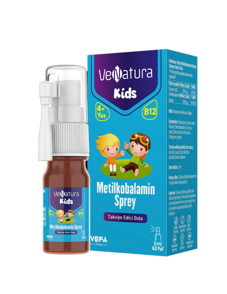 VeNatura Kids Metilkobalamin Sprey Takviye Edici Gıda 5 ml