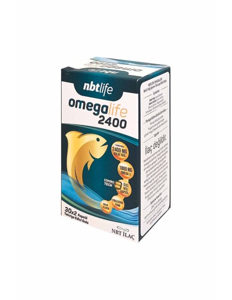 Nbt Life Omegalife 2400mg 60 Kapsül (S.K.T 02-2025)