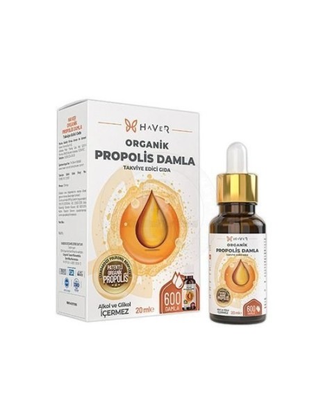 Haver Organik Propolis Damla 20 ml (S.K.T 01-2024)