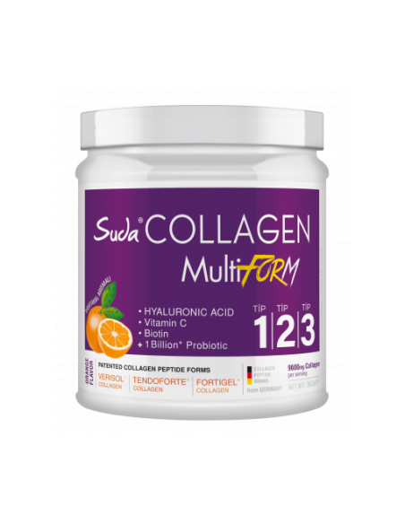 Suda Collagen Multiform Toz Kutu Portakal Aromalı 300 gr (S.K.T 01-2025)