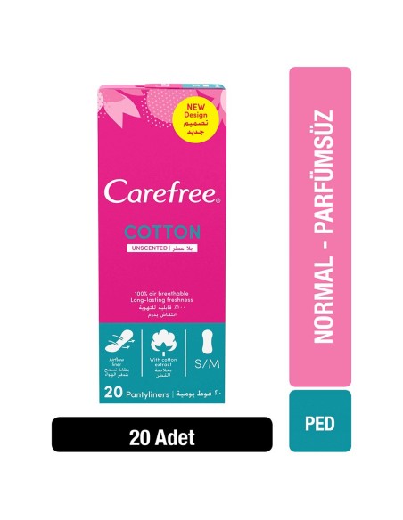 Carefree Refresh Breathable Günlük Ped 20 Adet