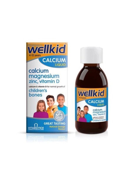 Vitabiotics Wellkid Calcium Liquid Şurup 150 ml (S.K.T 04-2024)