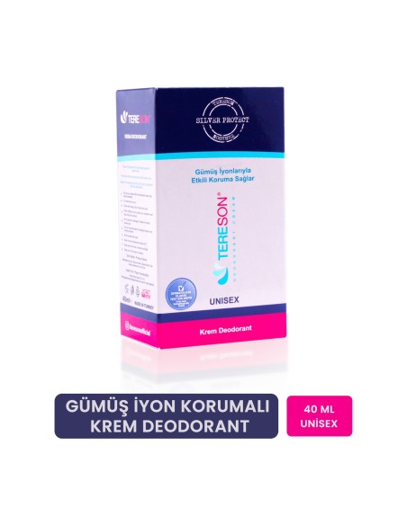 Tereson Krem Deodorant Gümüş İyon Korumalı 40 ml (S.K.T 04-2024)