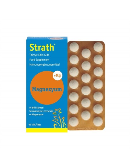 Strath Magnezyum Takviye Edici Gıda 40 Tablet (S.K.T 11-2023)