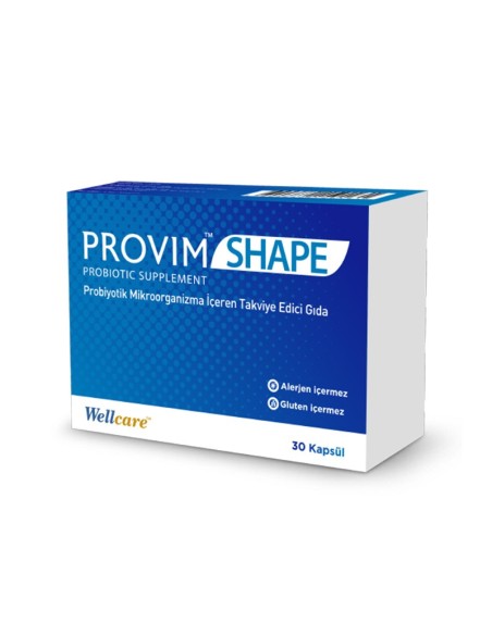 Wellcare Provim Shape Takviye Edici Gıda 30 Kapsül (S.K.T 08-2023)